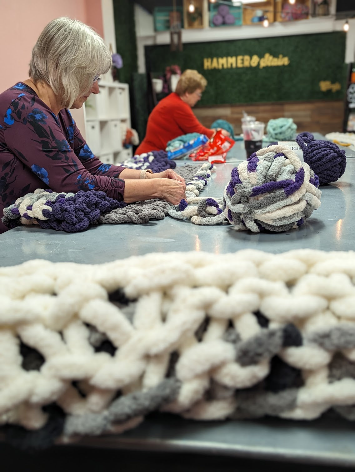 12/23/23 @ 12:00pm - Cozy Knit Blanket Workshop