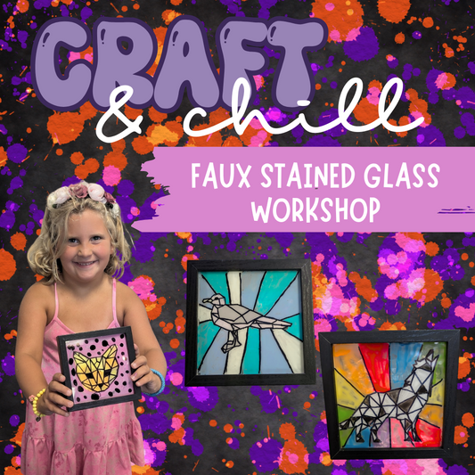 Thursday 08/21/25 CRAFT & CHILL: Faux Stained Glass
