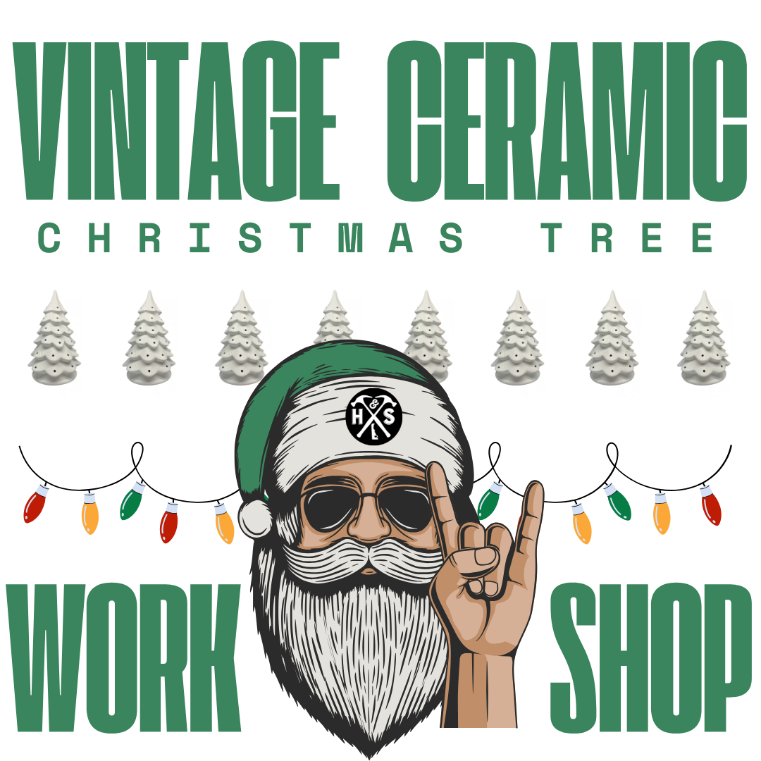 12/10/24 @ 6 pm Vintage Ceramic Christmas Tree Workshop