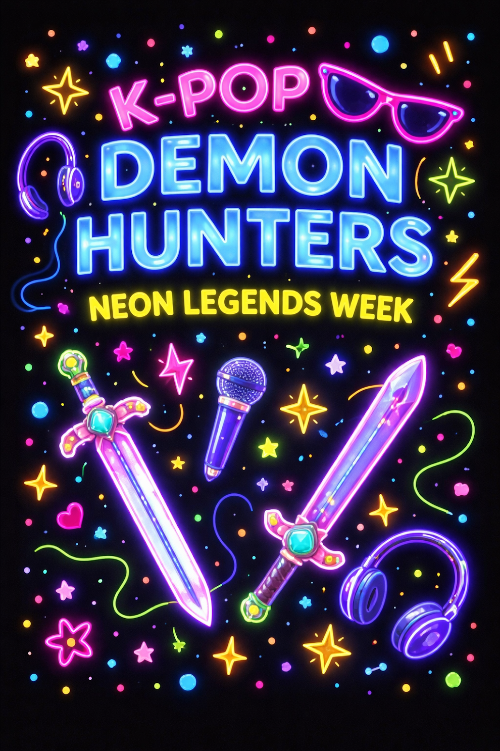 June 22nd -26th: KPOP DEMON HUNTERS- NEON LEGENDS WEEK