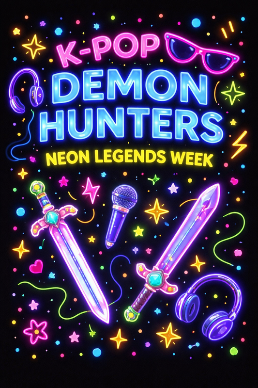 June 22nd -26th: KPOP DEMON HUNTERS- NEON LEGENDS WEEK